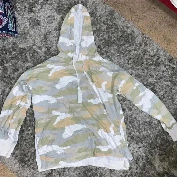Aerie American Eagle AE Oversized Sunwashed Desert Camo Hoodie Size medium - Picture 3 of 7